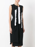 frill detail midi dress