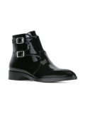 varnished ankle boots