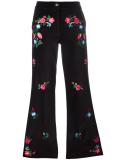 embroidered flared trousers