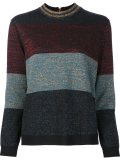 striped metallic jumper