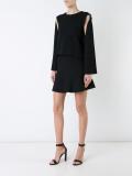 crepe knit ruffle skirt