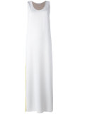 colour block long dress 