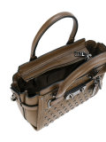 round studded shoulder bag
