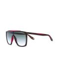 oversized contrast trim sunglasses