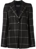 checked blazer