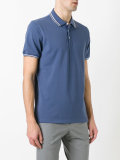 striped trim polo shirt 