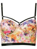 floral satin bralet
