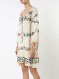 floral bell sleeved dress