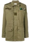 love logo military parka 