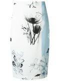 printed midi skirt