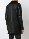 creased sleeve padded coat