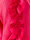 ruffled shoulders T-shirt