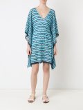 striped knit kaftan