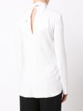 tied neck angular blouse