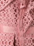lace frill mini dress