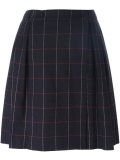 pleated grid skirt 
