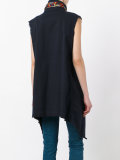 sleeveless wrap jacket 