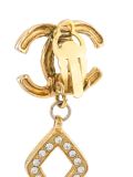 CC drop clip-on earrings