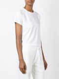 logo print cropped T-shirt