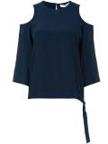 shoulder cutout blouse
