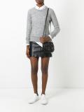 flower embellished shoulder bag