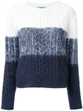 cable knit tonal jumper