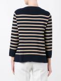 boat neck striped jumper