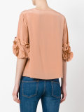 frilled sleeve blouse