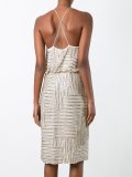 beaded sleeveless dress