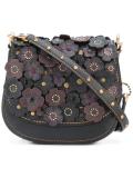 flower embellished shoulder bag