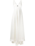 draped empire line gown