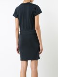 wrapped waist T-shirt dress