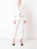 single button cropped jacket