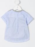 contrast front pinstripe T-shirt