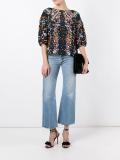 floral print blouse 
