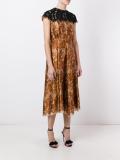 floral lace midi dress