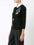 floral embellished cardigan