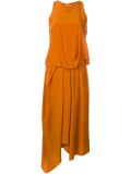 tuck drape dress