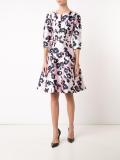 flower print flared dress