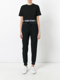 slogan trim T-shirt