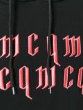 text print hoodie