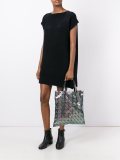 boxy ribbed-knit dress 