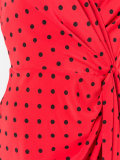 polka-dot shift dress