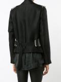 striped biker jacket 