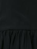 pleated trim flare skirt
