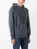 logo print hoodie