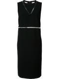 fishing line panel shift dress