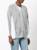 block panel cardigan 