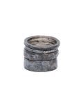 set of embossed rings