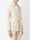 lace up fitted coat